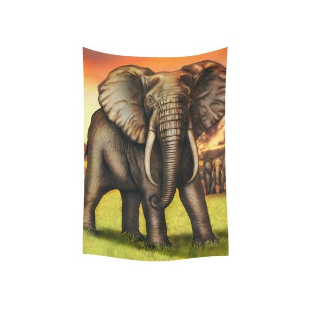 CADecor Elephant Bedspread Dorm Decor Wall Hanging Tapestry 60x80