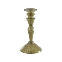 My Texas House Gold Metal Taper Candle Holder, 8"