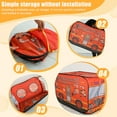 thumbnail image 3 of Pop Up Fire Truck Play Tent for Toddler Waterproof Foldable Firetruck Tent Toy Easy Set Up Educational Play Firefighter Tent With Steel Ring for Indoor and Outdoor, 3 of 9