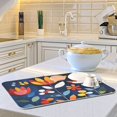 thumbnail image 6 of Yayeee Dish Drying Mat for Kitchen Counter Ultra Absorbent Easy Clean Pad 18x16", Art Flowers, 6 of 7