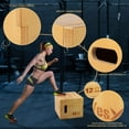thumbnail image 7 of Yes4All Wooden Plyo Box, Holds Up to 450lbs, Versatile Plyometric Jump Box for Home Gym and Outdoor Workouts (16"x14"x12", Natural Wood), 7 of 7