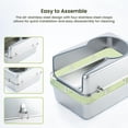 thumbnail image 3 of Cattasaurus Stainless Steel Litter Box for Large Cats with Scoop and Pedal, 3 of 9