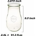 thumbnail image 2 of Weck Tulip Jars 2.5 Liter - Glass Jars for Sourdough Starter, Canning, and Storage with Wide Mouth and Glass Lid (1 Jar)$$Home Decor, Kitchen, & Other, 2 of 7