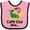Pink and Black, variant on Inktastic Cape Cod Massachusetts Boys or Girls Baby Bib