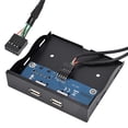thumbnail image 4 of Panel Frontal De La Unidad De Disquete De Alambre De Cobre Estañado De 9 Pines Y 2 Puertos Usb 2.0 De 3,5 Pulgadas Speravity EL006505-00, 4 of 6
