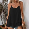 thumbnail image 2 of GUACER Tank Tops for Women Adjustable Spaghetti Strap Sleeveless Flowy Layered Ruffle Loose Fit Camisole Tops, 2 of 8