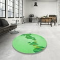 thumbnail image 3 of Ahgly Company Indoor Rectangle Patterned Stoplight Go Green Area Rugs, 7' x 10', 3 of 6