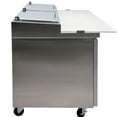 thumbnail image 5 of NSF 71 in. Refrigerated Food Prep Table 17 Cu.Ft. Pizza Pre Table, Stainless Steel Salad Table Commercial Refrigerator, 5 of 10