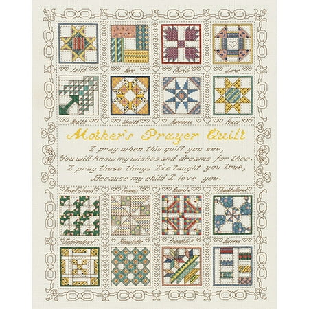 Janlynn A Mother's Prayer Counted Cross Stitch Kit, 15" x 18", 14 Count