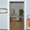 thumbnail image 2 of Advancent Cortina de puerta con cuentas de cristal y hilo plateado para decoración de sala de estar o partición, ideal para bodas. Conjuntos de muebles de sala de estar blanco 1*2 m, 2 of 5