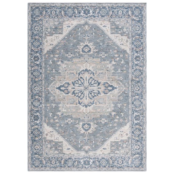 SAFAVIEH Sutton Winthrop Medallion Area Rug, Grey/Navy, 8' x 10'