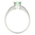 thumbnail image 4 of Clara Pucci 14K White Gold Solid Gold Green Solitaire Anniversary Ring for Women - 1.5 cttw Marquise Cut, 4 of 7