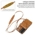 thumbnail image 4 of Decase for Samsung Galaxy S24 Case Wallet with Card Holder,Magnetic Closure Shockproof Protective Phone Cover with Crossbody Strap & Ring Kickstand Retro PU Leather Case for Women Men,Brown, 4 of 12
