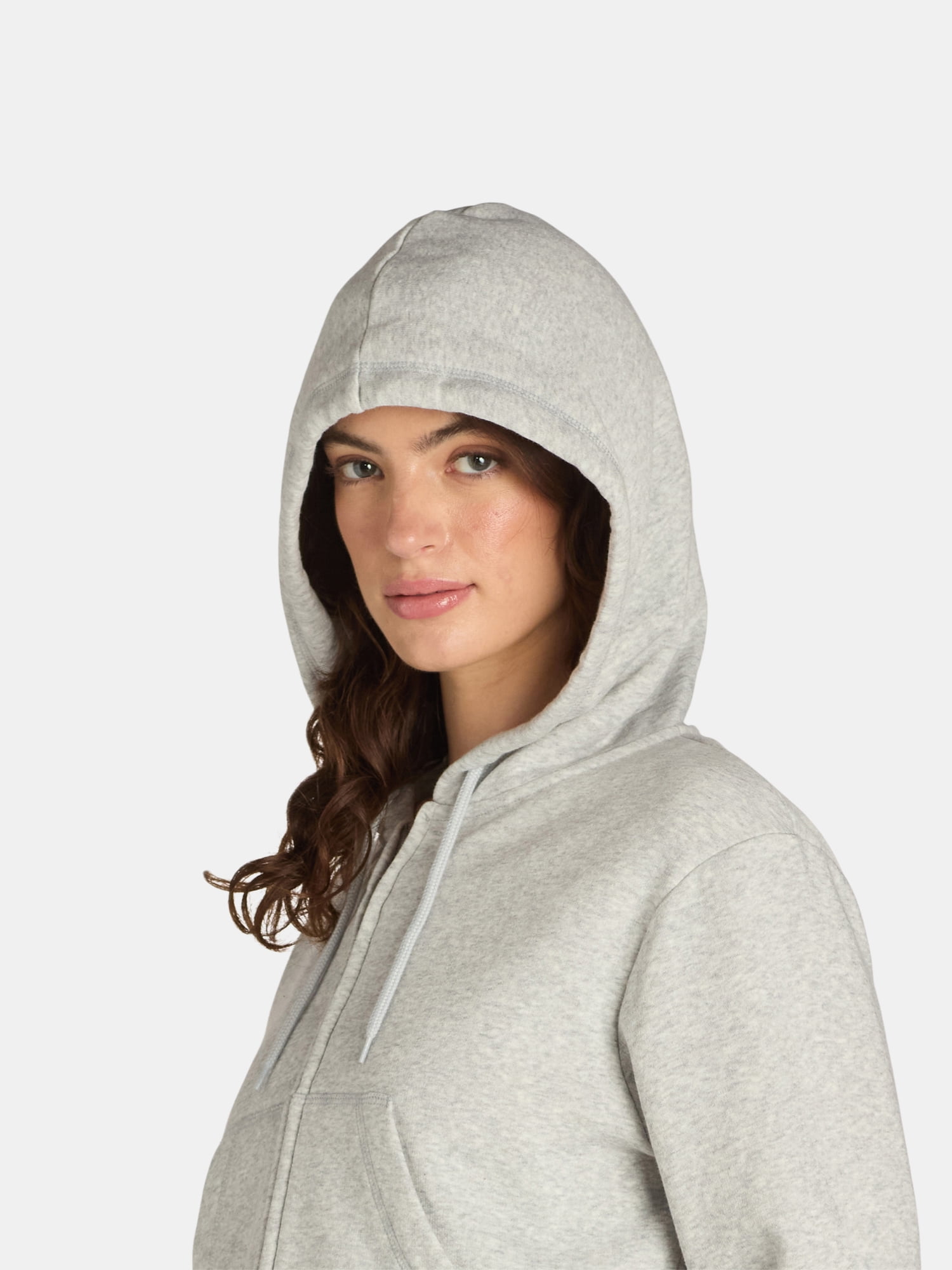 No Boundaries Cropped Zip Hoodie, Women’s