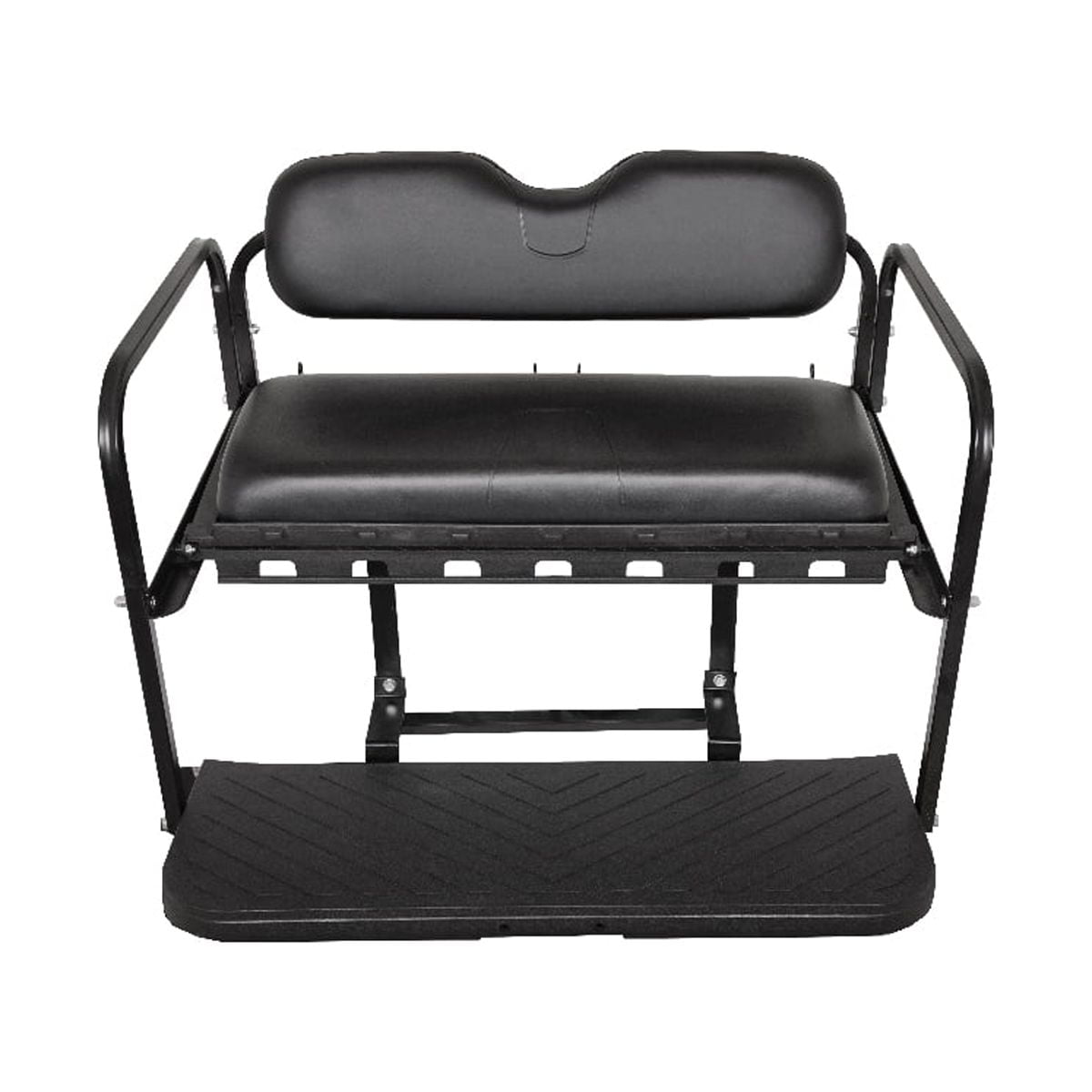 Mach3 Rear Flip Seat Kit & Cooler Bundle for E-Z-Go TXT Golf Carts - Black  - TNT Cart Parts