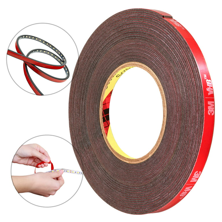 3M Double Sided Tape, Strong Adhesive Sticky VHB Mounting Self Foam Clean