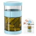 thumbnail image 2 of Recipiente de Vidrio para Encurtidos con Colador y Tapa Hermética | Frasco Hermético para Encurtidos de Verduras, Chucrut y Alimentos Fermentados | Gran Capacidad de Almacenamiento para La Cocina, 2 of 6