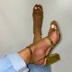thumbnail image 1 of Sandalias de tacón alto con hebilla en el tobillo y punta abierta para banquete sexy para mujer Wmkox8yii nm2973, 1 of 4