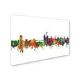 thumbnail image 2 of Trademark Fine Art 'Iowa City Iowa Skyline II' Canvas Art by Michael Tompsett, 2 of 3