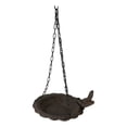 thumbnail image 2 of Cast Iron Whimsical Bluebird On Victorian Dish Hanging Garden Bird Bath Feeder, 2 of 8