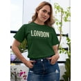 thumbnail image 2 of London England Pale Yellow T-Shirt Women -Image by Shutterstock, Female Large, 2 of 4