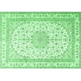 thumbnail image 1 of Ahgly Company Indoor Rectangle Medallion Emerald Green Traditional Area Rugs, 7' x 10', 1 of 4