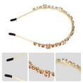 thumbnail image 4 of Unique Bargains 1 Pcs Women Knotted Headbands Fashion Rhinestone Thin Head Bands Hair Accessories Pink, 4 of 7