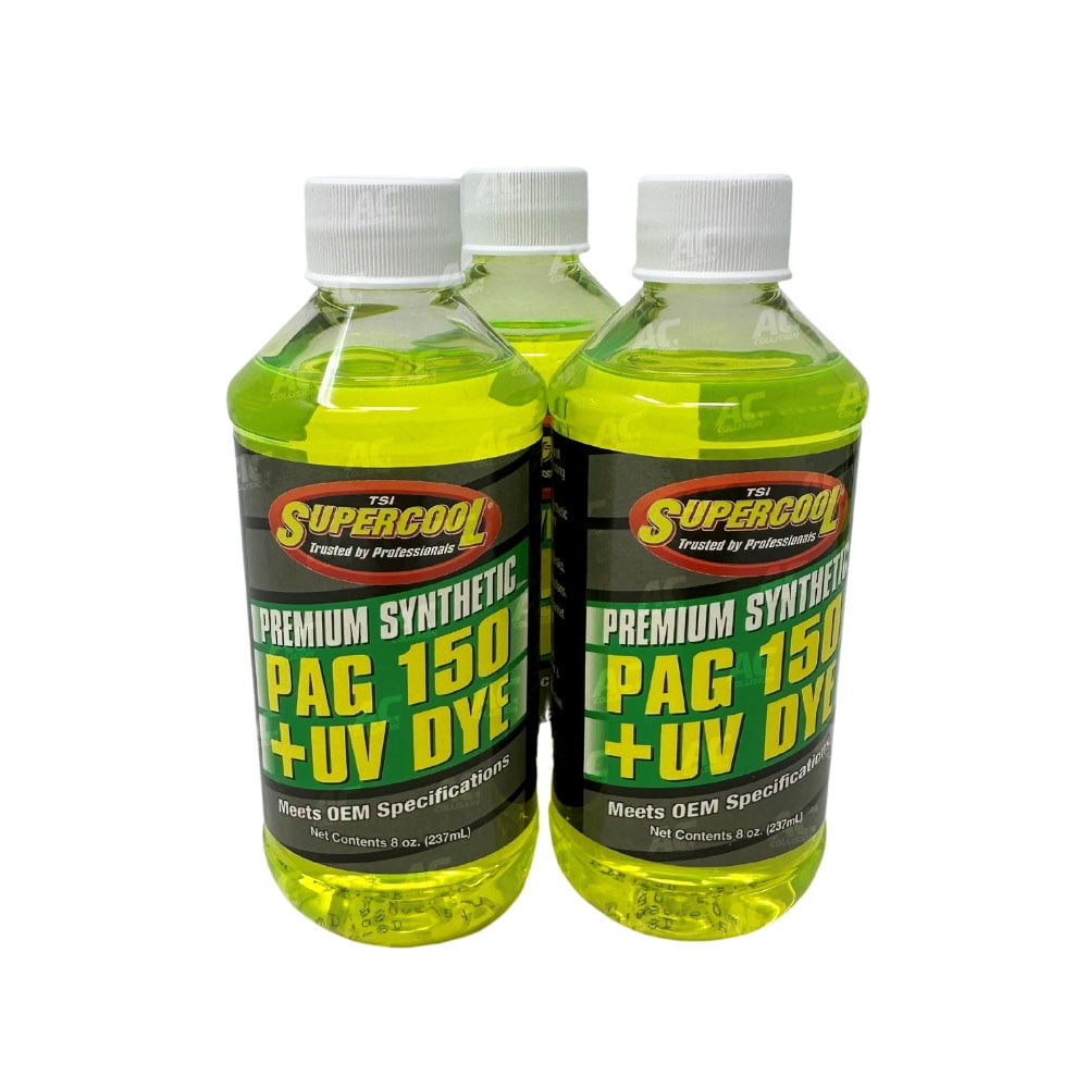 Premium Synthetic AC Refrigerant Oil PAG 150UV Vis 8oz. for R134a
