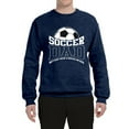 thumbnail image 2 of Wild Bobby, Soccer Dad Better Than a Regular Dad Father's Day Unisex Crewneck Sweatshirt, Vintage Heather Navy, XX-Large, 2 of 6