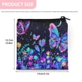 thumbnail image 6 of SEANATIVE Hippie Floral Butterfly Sanitary Napkin Storage Bag for Women Portable Period Bag for Girls Sanitary Pads Pouches with Zipper Easy to Clean Period Gifts for Girls, 6 of 7