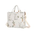 thumbnail image 7 of FORMRS Womens Corduroy Tote Bag Crossbody Shoulder Handbag with Pocket, Beige Rabbits and Carrots, 7 of 7