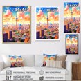 thumbnail image 4 of Designart "Modern Misty Urban Panorama" City Canvas Art Print, 4 of 7