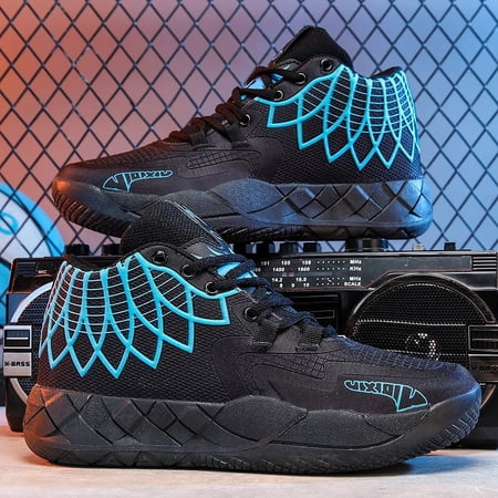 Fashion Men Women Basketball Shoes with Breathability Sneakers Indoor Major Trainers Anti Slip Wear-resistant High Top Sneakers