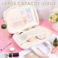 thumbnail image 6 of Travel Hanging Toiletry Bag Waterproof Women Makeup Organizer Bag Large Capacity Portable Cosmetic Toiletry Storage Organizer for Full Sized Shampoo Conditioner Lotion Comb, 6 of 11