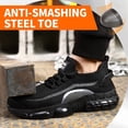 thumbnail image 2 of LAoutun Steel Toe Shoes for Men Women Breathable Work Shoes Air Cushion Construction Industrial Shoe, 2 of 6