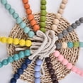 thumbnail image 5 of Wood Bead Curtain Bead Curtain Curtain Curtain Tiebacks with Wooden Beads for Festival Home Party Decor, 5 of 5