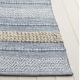 thumbnail image 3 of SAFAVIEH Montauk Marin Striped Cotton Runner Rug, Silver/Ivory, 2'3" x 8', 3 of 10