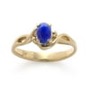 14kt Gold Oval Sapphire Ring