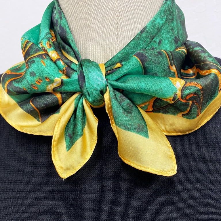 Wrapables Satin Neckerchief Square Scarf 26.5 x 26.5 Inches  display picture 2