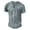 Gray, variant on XMMSWDLA Mens Muscle Slim Shirts Crewneck Longline T-Shirt Gym Workout Athletic Shirt Tees with Button Blue Mens Workout Shirts