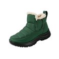 thumbnail image 3 of Willtoo Women's fashionable short boots - thick-soled round-toe snow boots - with artificial plush lining and PU sole - suitable for daily wear and outdoor use, 3 of 5