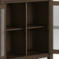 thumbnail image 4 of Simpli Home Artisan SOLID WOOD 30" Wide Contemporary Low Storage Cabinet in Farmhouse Brown, 4 of 12