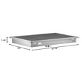 thumbnail image 2 of 24" x 36" Stainless Steel Floor Trough Drain, 14-Gauge with Subway-Style Grating & Removable Drain Basket, NSF Listed (KM-FTG-2436), 2 of 9