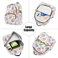 thumbnail image 5 of FORMRS Mini Backpack Purse for Women Travel Daypack Casual Shoulder Bag, Pastel Easter Pattern, 5 of 7