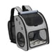 thumbnail image 5 of Mochila de viaje expandible para mascotas, cómoda bolsa de viaje de malla transpirable para gatos, bolsa de transporte para perros y gatos para camina gris, 5 of 8