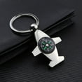 thumbnail image 3 of FESTFENDS 3Pcs Silver Mini Compass Keychain for Backpack Pendant and Hiking Compass Survival, 3 of 8
