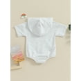 thumbnail image 4 of Shunvnny Baby Boys Summer Hood Romper Clothes 3M 6M 12M 18M Infant Short Sleeve Jumpsuit Sweatshirt Newborn One Piece Bodysuit, 4 of 9