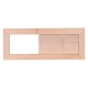 thumbnail image 4 of Ventilación de piso de persiana ajustable Cola Accesorios de aire Sala de sauna rectangular de madera Estilo A, 4 of 8