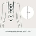 thumbnail image 6 of Kezef Sterling Silver Singapore Twisted Curb Chain Italian 2mm 16 inch, 6 of 7