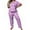 Pink, variant on Musefolio Womens Plus Size Pajama Set with Star Print Comfy and Stylish Sleepwear 1X-5X
